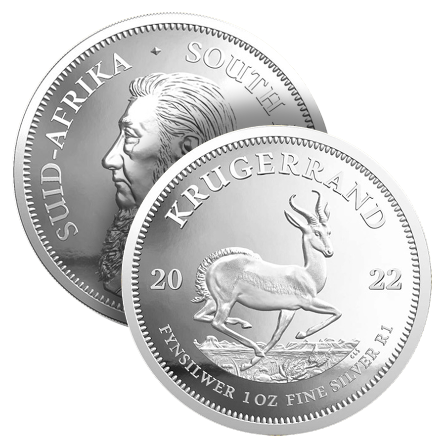 1 oz South African Krugerrand Silver Coin - South African Mint & Rand Refinery (2026 or Random Year)