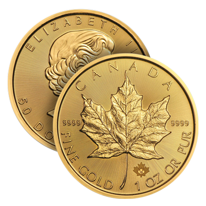 1 oz Canadian Maple Leaf Gold Coin - Royal Canadian Mint (2026 or Random Year)