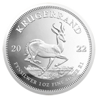 1 oz South African Krugerrand Silver Coin - South African Mint & Rand Refinery (2026 or Random Year)