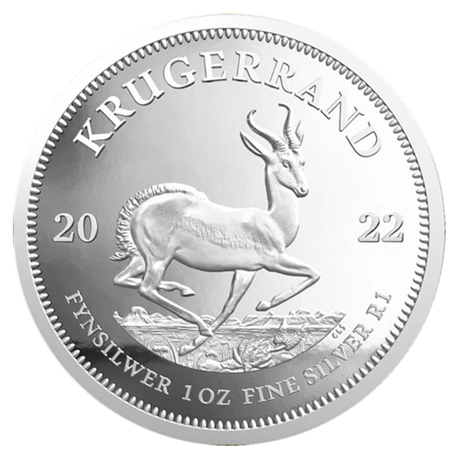 1 oz South African Krugerrand Silver Coin - South African Mint & Rand Refinery (2026 or Random Year)