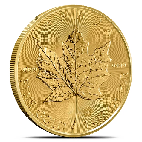1 oz Canadian Maple Leaf Gold Coin - Royal Canadian Mint (2026 or Random Year)