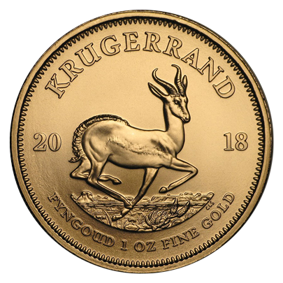 1 oz South African Krugerrand Gold Coin - South African Mint & Rand Refinery (2026 or Random Year)