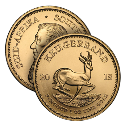 1 oz South African Krugerrand Gold Coin - South African Mint & Rand Refinery (2026 or Random Year)