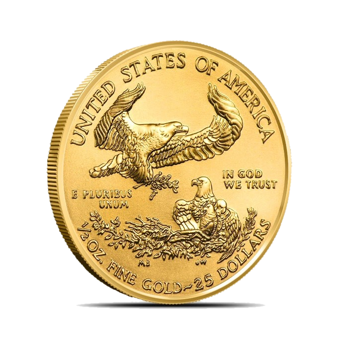 1/2 oz American Eagle Gold Coin - United States Mint (2026 or Random Year)