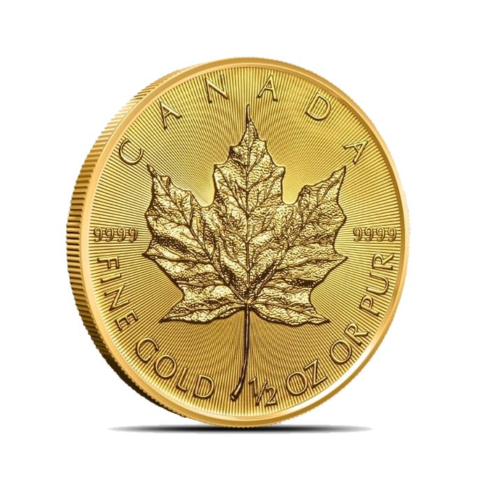 1/2 oz Canadian Maple Leaf Gold Coin - Royal Canadian Mint (2026 or Random Year)