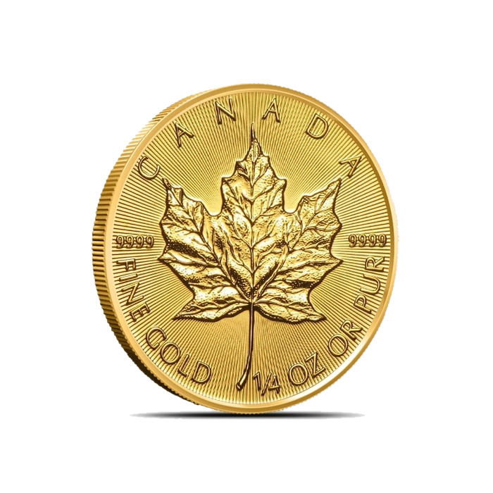 1/4 oz Canadian Maple Leaf Gold Coin - Royal Canadian Mint  (2026 or Random Year)