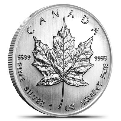 1 oz Canadian Maple Leaf Silver Coin - Royal Canadian Mint (2026 or Random Year)