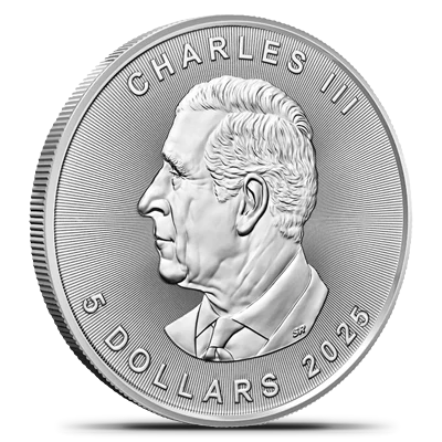 1 oz Canadian Maple Leaf Silver Coin - Royal Canadian Mint (2026 or Random Year)