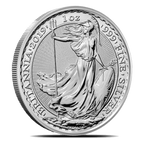 1 oz British Britannia Silver Coin - Royal Mint (2026 or Random Year)