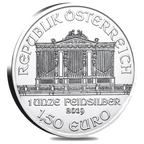 1 oz Austrian Philharmonic Silver Coin - Austrian Mint (2026 or Random Year)