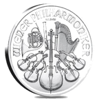 1 oz Austrian Philharmonic Silver Coin - Austrian Mint (2026 or Random Year)