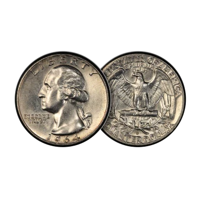 90% Pre-1965 U.S. Silver Quarters - $100 Face Value Bag