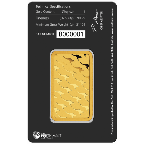 1 oz Gold Bar - LBMA Approved